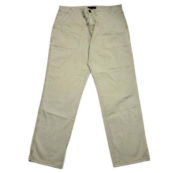Sanctuary 32 Womens Khaki Pants Straight Leg Beige Tan Pockets Cotton Stretch - Picture 1 of 11